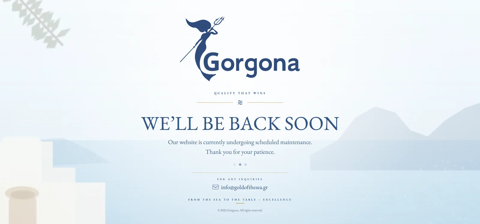 Gorgona website homepage